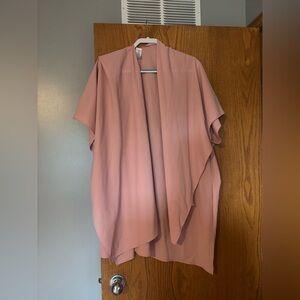 Soft Pink Open Cardigan